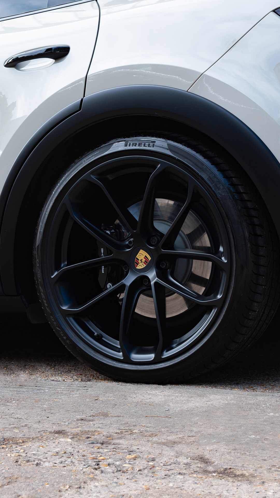 Porsche alloy wheel in black finish