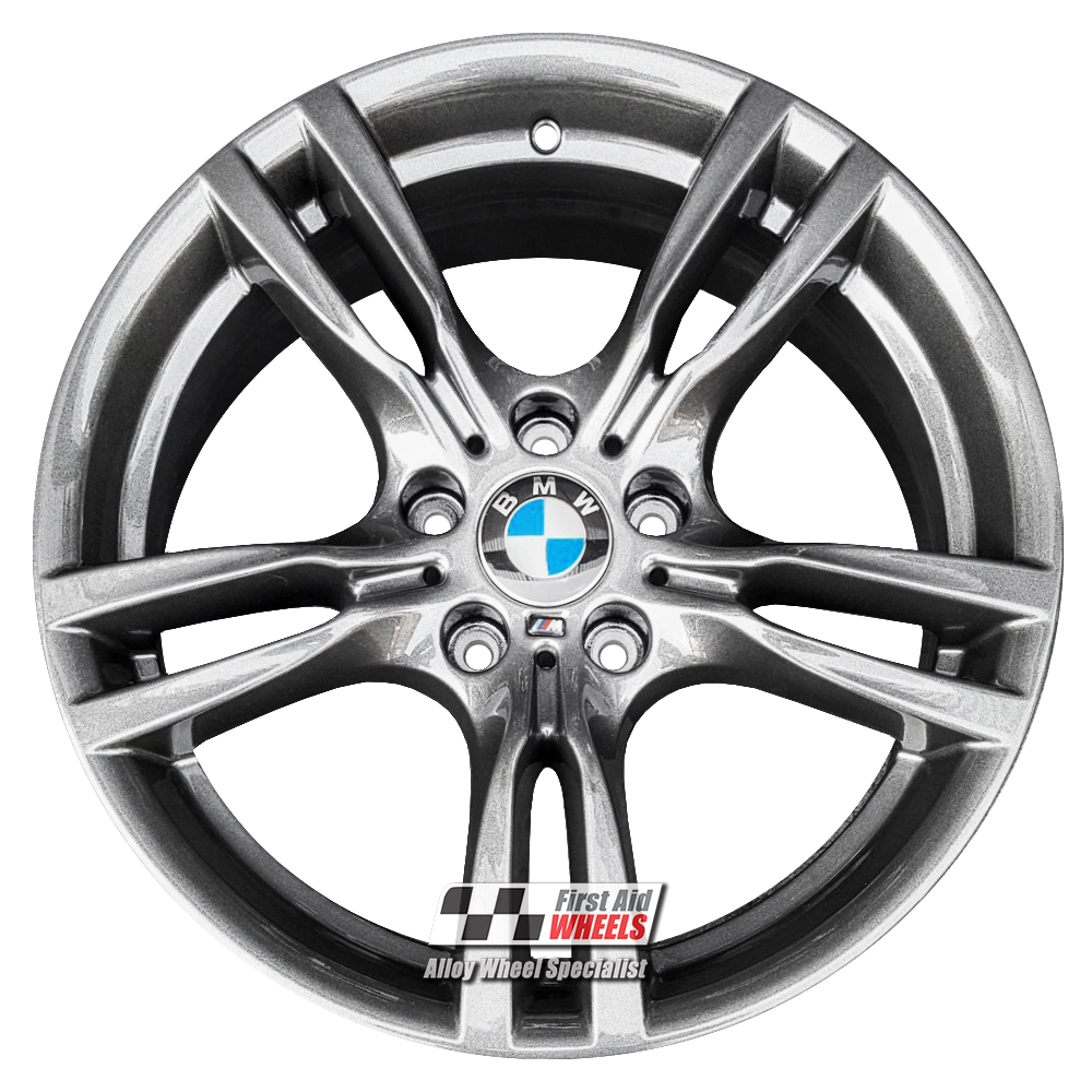 [R421A] R421A EXCHANGE SERVICE - BMW 3 / 4 SERIES 4x18" GENUINE 400M ANTHRACITE GREY ALLOY WHEELS