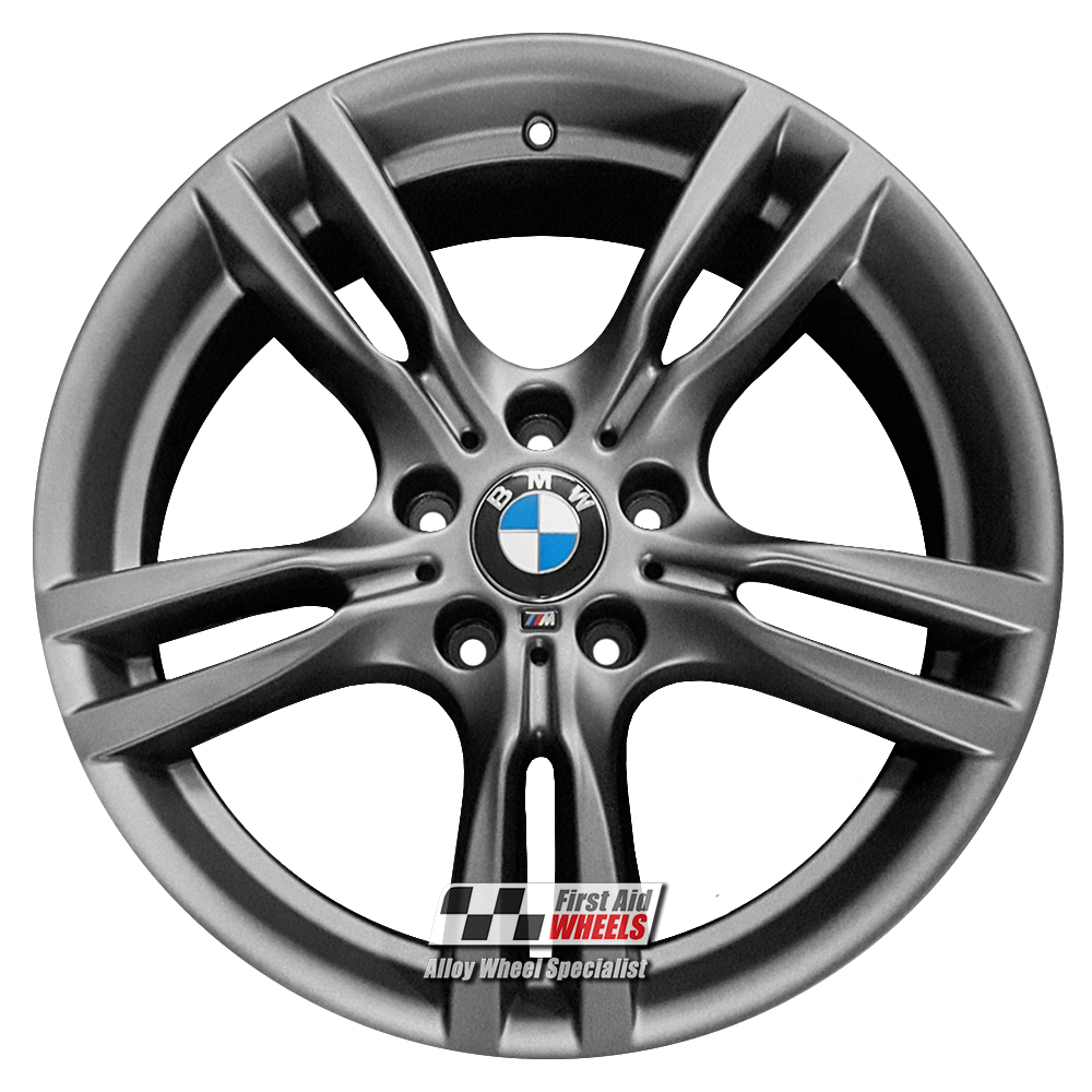 [R421MA] R421MA EXCHANGE SERVICE - BMW 3 / 4 SERIES 4x18" GENUINE 400M MATT ANTHRACITE ALLOY WHEELS