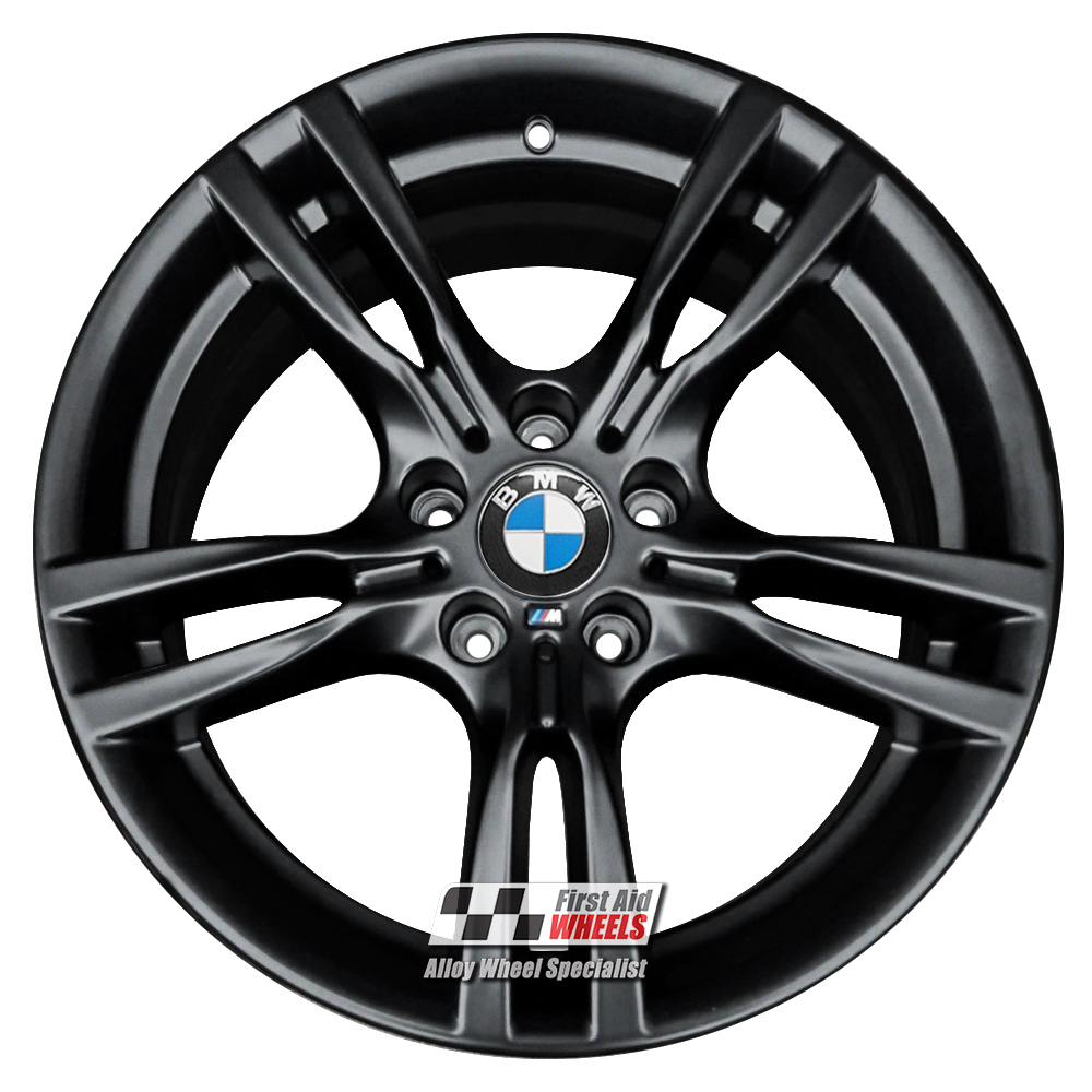 [R421SB] R421SB EXCHANGE SERVICE - BMW 3 / 4 SERIES 4x18" GENUINE 400M SATIN BLACK ALLOY WHEELS