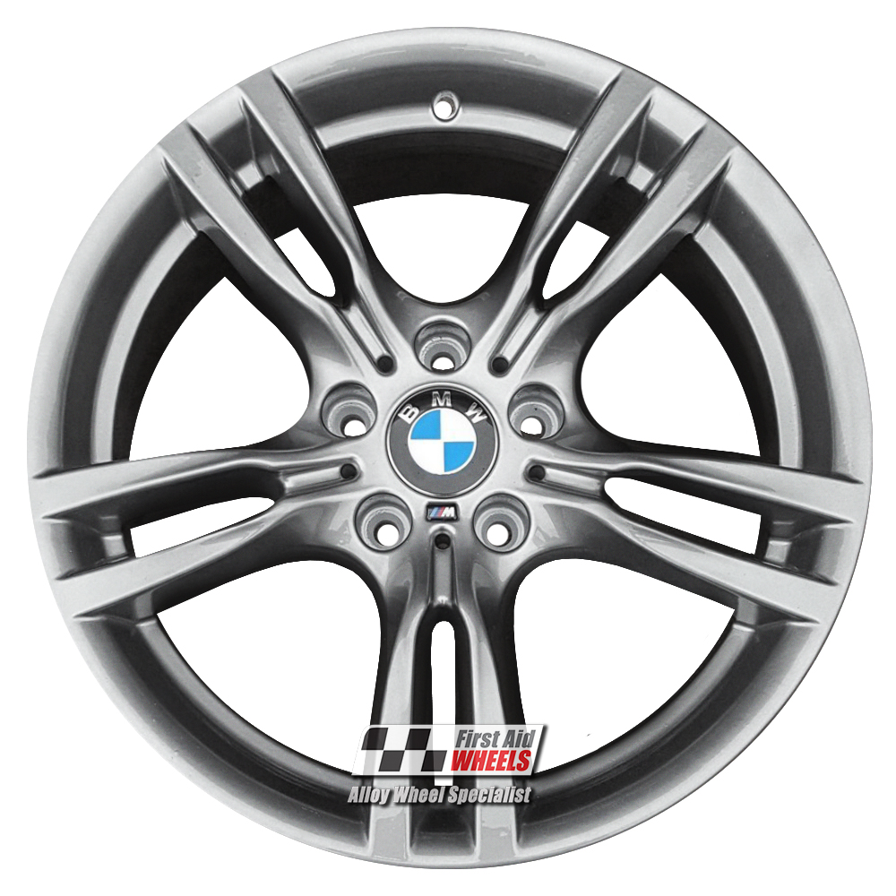 [R421FG] R421FG EXCHANGE SERVICE - BMW 3 / 4 SERIES 4x18" GENUINE 400M FERRIC GREY ALLOY WHEELS