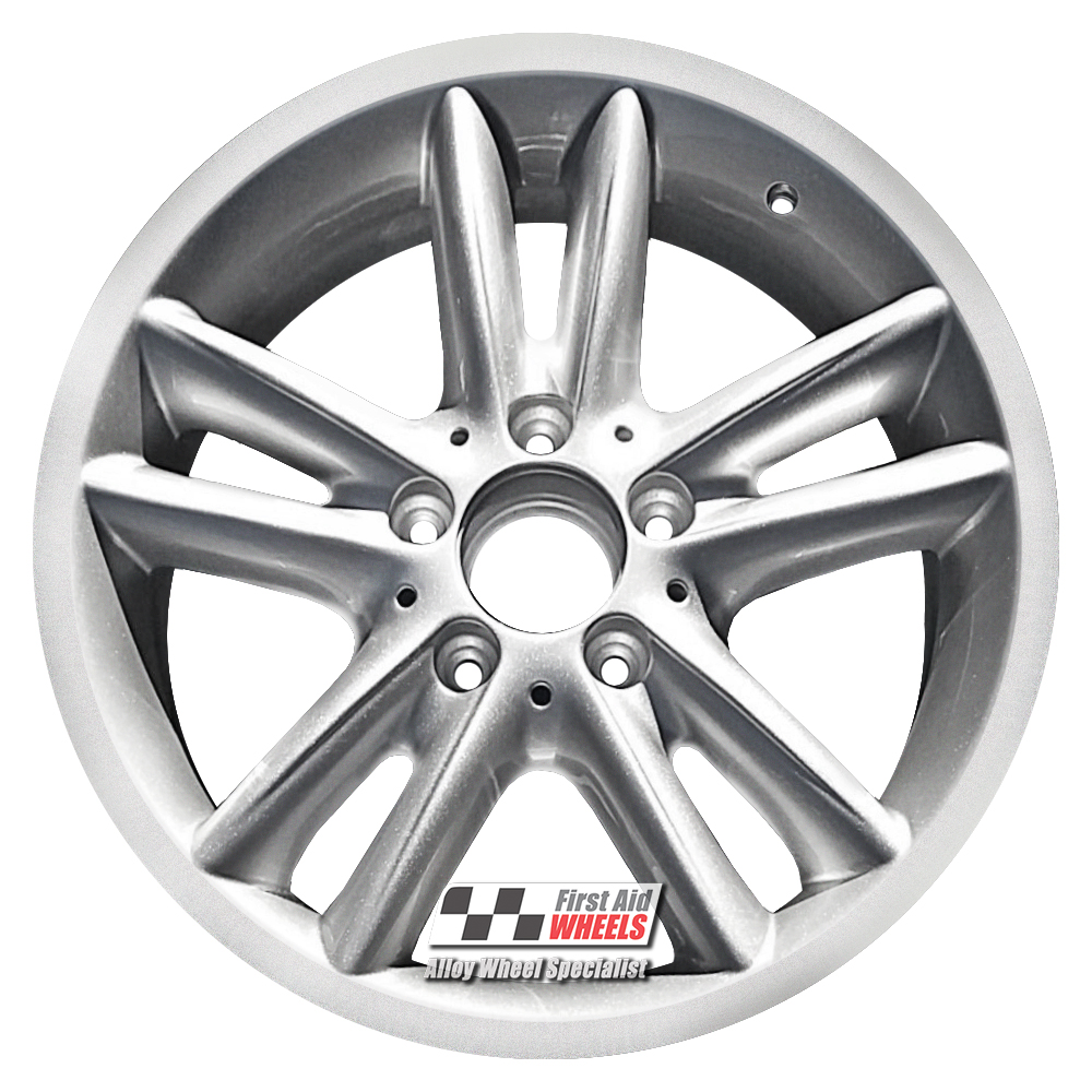 [R428S] R428S EXCHANGE SERVICE - MERCEDES C CLASS 203 4x16" GENUINE ELECTRA SILVER ALLOY WHEELS
