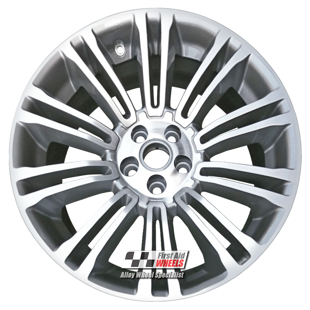 [R445DCG] R445DCG EXCHANGE SERVICE - RANGE ROVER EVOQUE 4x19" GENUINE STYLE 5 GREY DIAMOND CUT ALLOY WHEELS