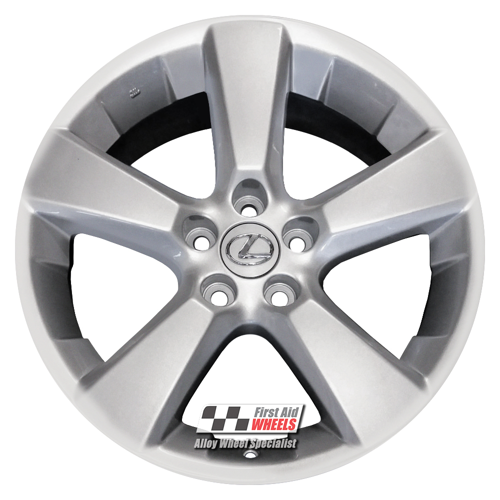 [R447S] R447S EXCHANGE SERVICE - LEXUS RX 350 4x18" GENUINE 5 SPOKE SILVER ALLOY WHEELS
