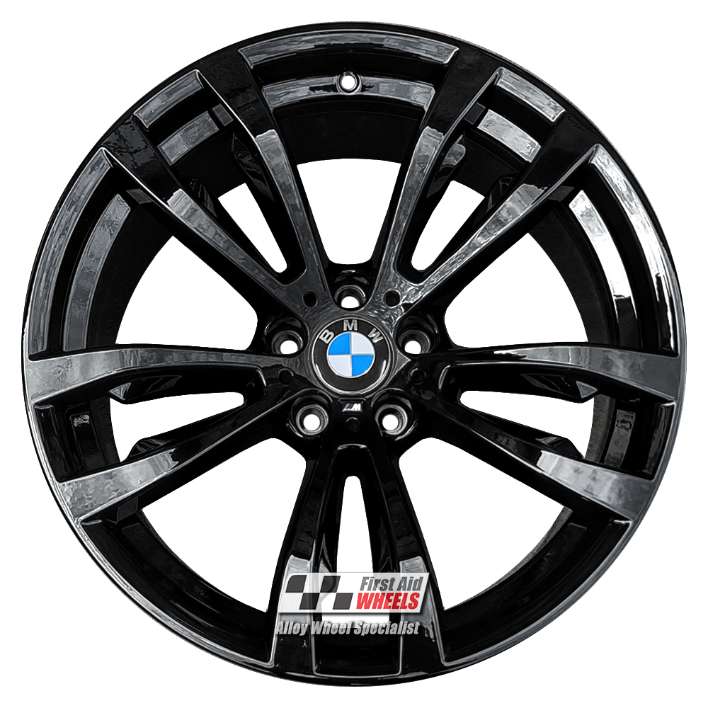 [R448GB] R448GB EXCHANGE SERVICE - BMW X5 F15 X6 F16 4x20" GENUINE STYLE 469M GLOSS BLACK ALLOY WHEELS
