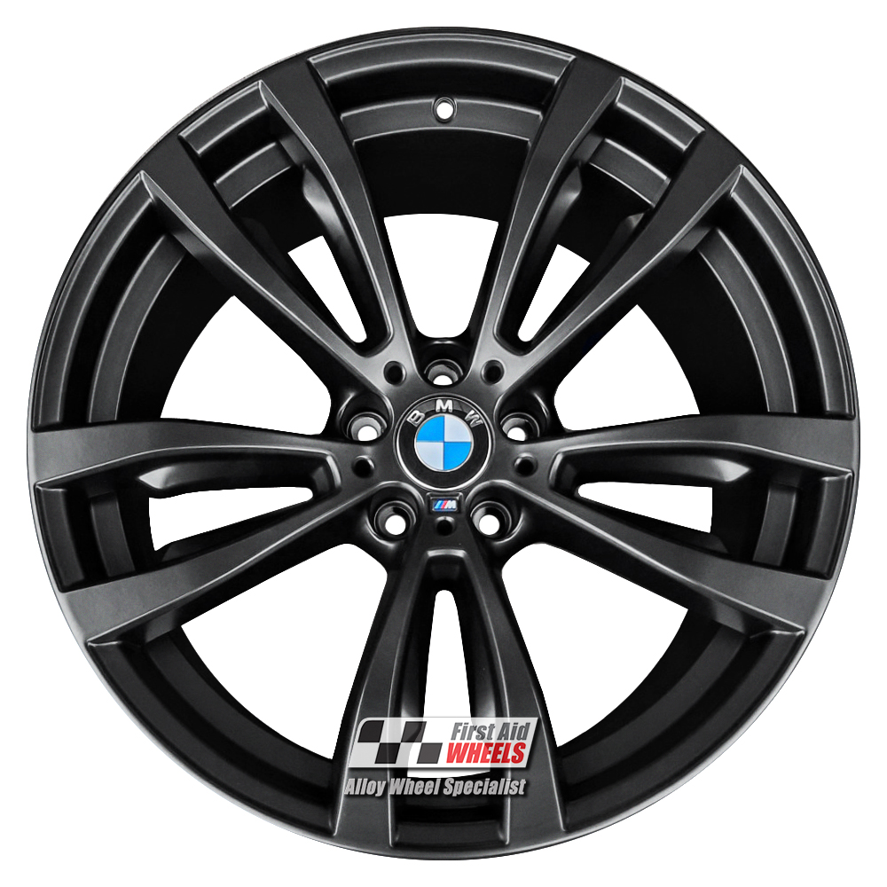 [R448SB] R448SB EXCHANGE SERVICE - BMW X5 F15 X6 F16 4x20" GENUINE STYLE 469M SATIN BLACK ALLOY WHEELS