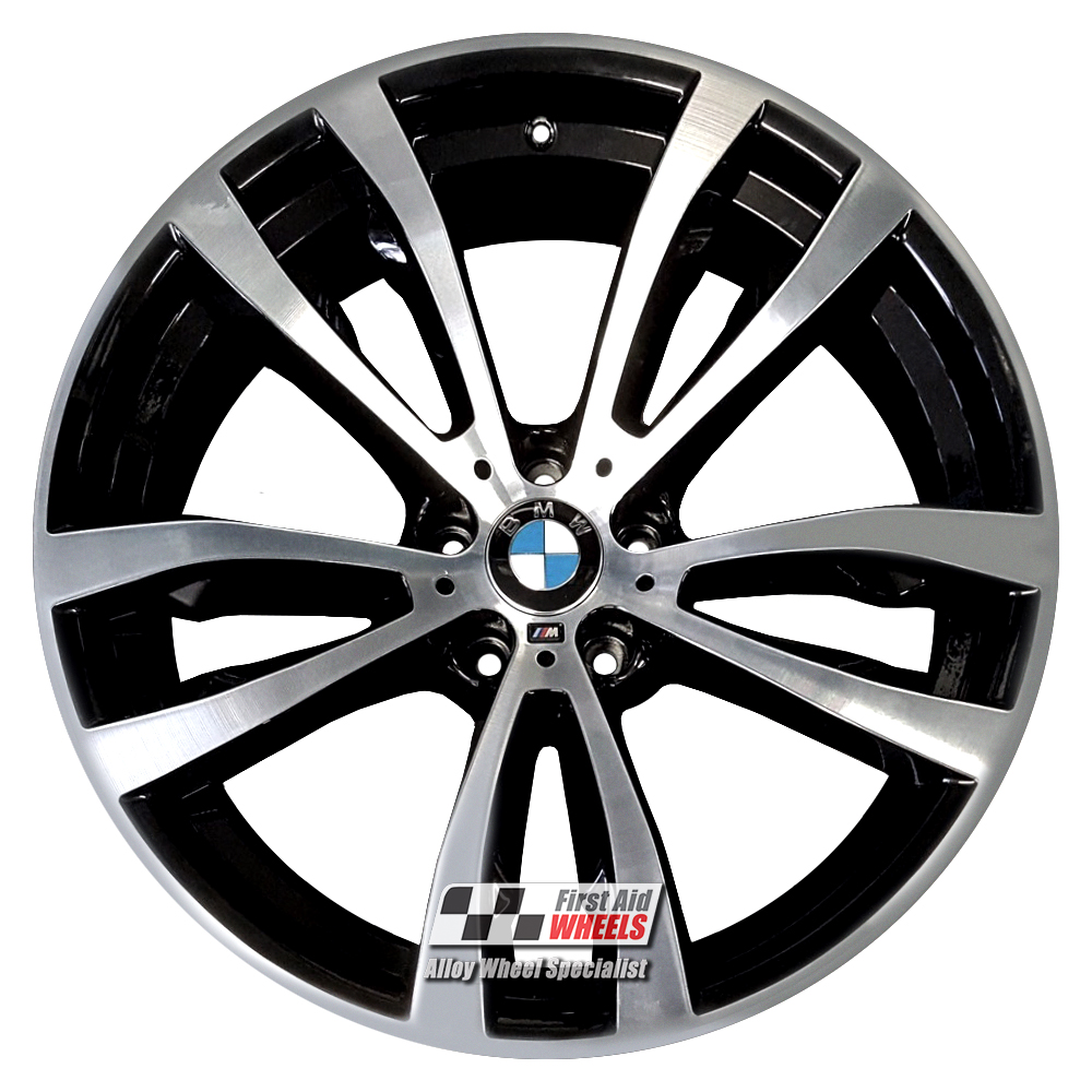 [R448DCB] R448DCB EXCHANGE SERVICE - BMW X5 F15 X6 F16 4x20" GENUINE STYLE 469M GLOSS BLACK DIAMOND CUT ALLOY WHEELS