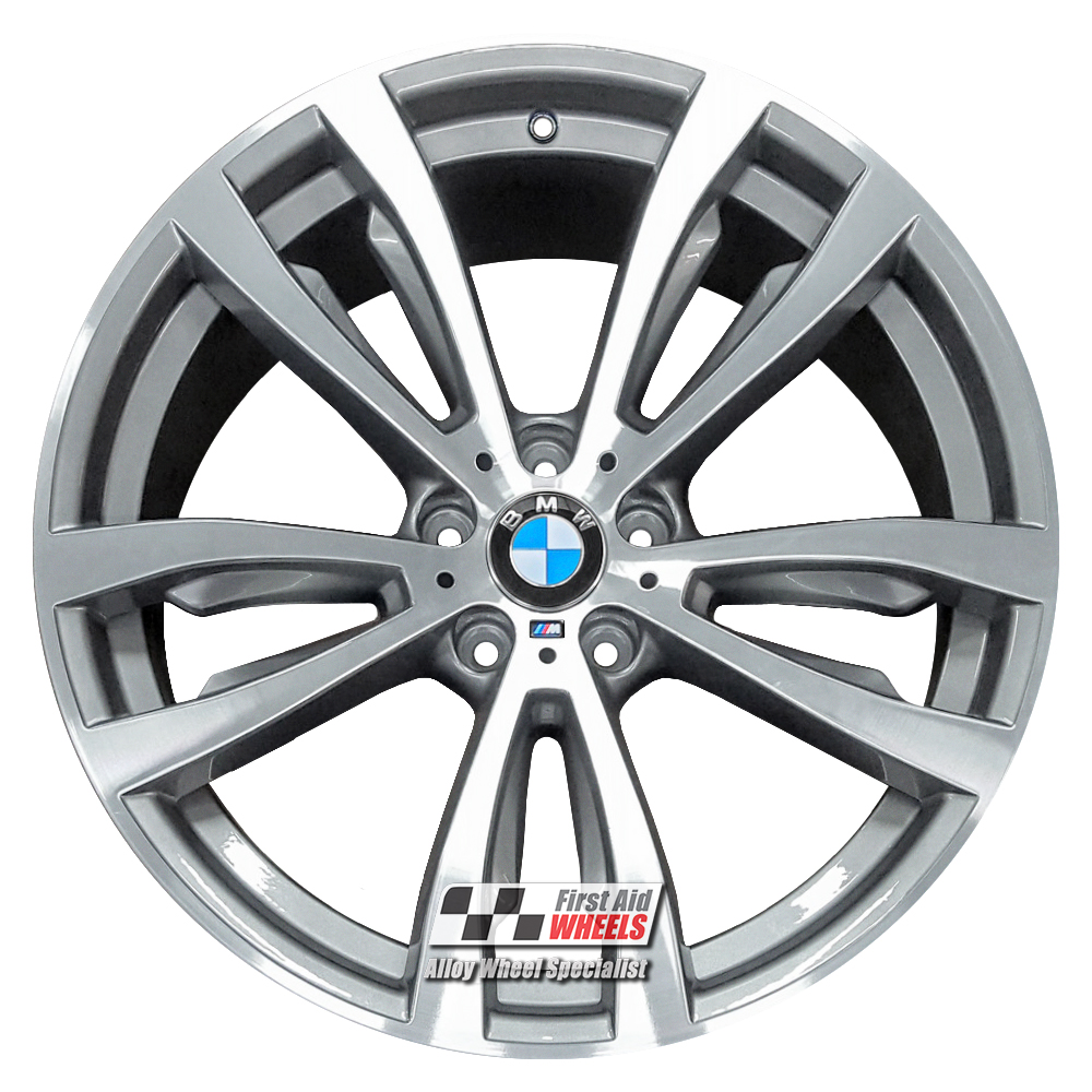 [R448DFG] R448DFG EXCHANGE SERVICE - BMW X5 F15 X6 F16 4x20" GENUINE STYLE 469M FERRIC GREY DIAMOND CUT ALLOY WHEELS