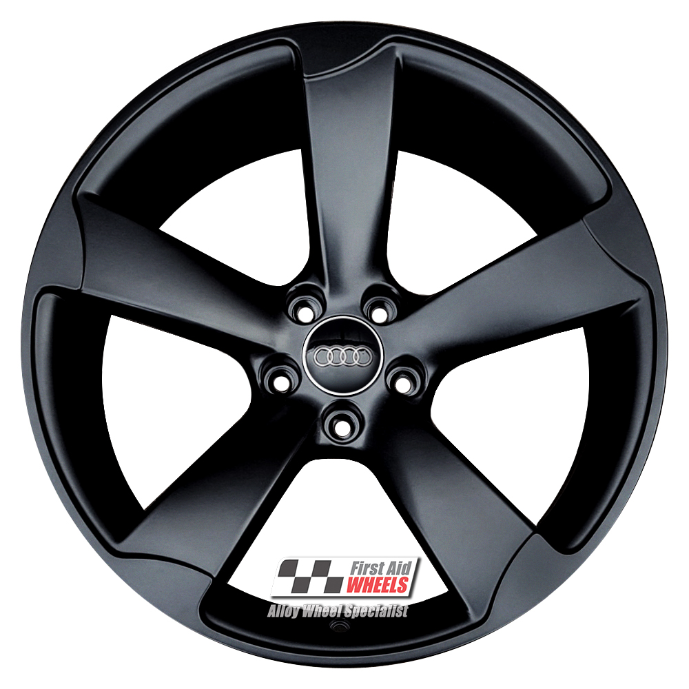 [R449SB] R449SB EXCHANGE SERVICE - AUDI A5 8T S5 4x19" GENUINE ROTOR SATIN BLACK ALLOY WHEELS