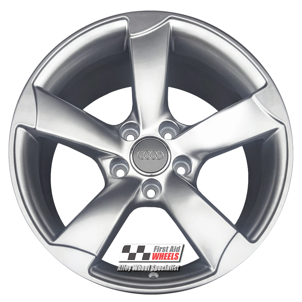 [R449S] R449S EXCHANGE SERVICE - AUDI A5 8T S5 4x19" GENUINE ROTOR SILVER ALLOY WHEELS