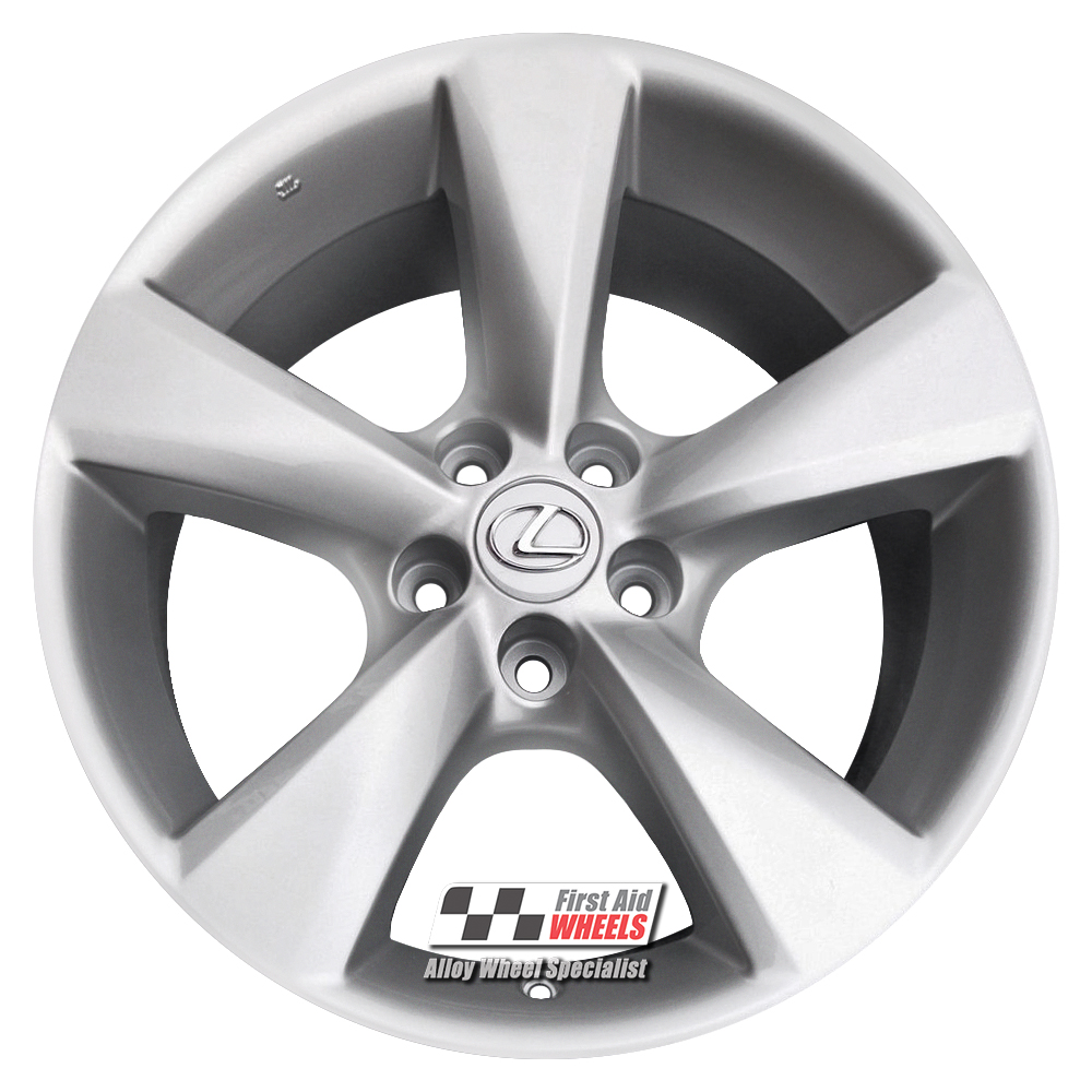 [R451S] R451S EXCHANGE SERVICE - LEXUS RX350 RX450h 4x18" GENUINE 5 SPOKE SILVER ALLOY WHEELS