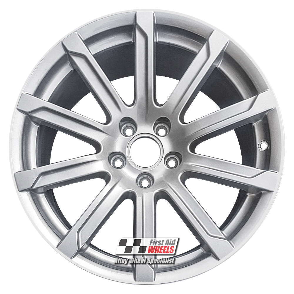 [R459S] R459S EXCHANGE SERVICE - AUDI A5 4x18" GENUINE 10 SPOKE SILVER ALLOY WHEELS