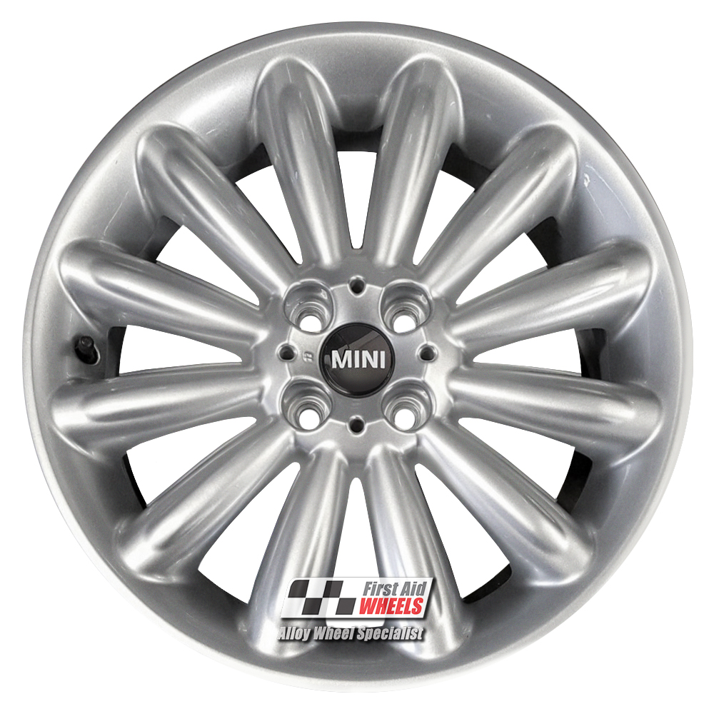 [R483S] R483S EXCHANGE SERVICE - MINI COOPER S 4x17" GENUINE R116 SILVER ALLOY WHEELS