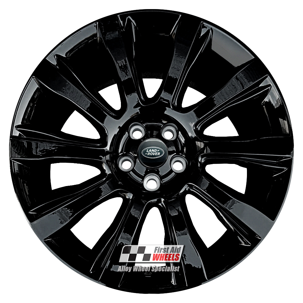 [R484GB] R484GB EXCHANGE SERVICE - RANGE ROVER L405 4x21" GENUINE STYLE 5 GLOSS BLACK ALLOY WHEELS