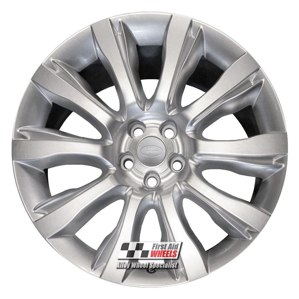 [R484S] R484S EXCHANGE SERVICE - RANGE ROVER L405 4x21" GENUINE STYLE 5 SILVER ALLOY WHEELS