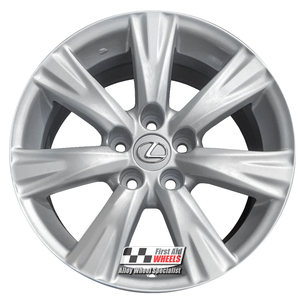 [R487S] R487S EXCHANGE SERVICE - LEXUS GS 350 460 4x17" GENUINE 7 SPOKE SILVER ALLOY WHEELS