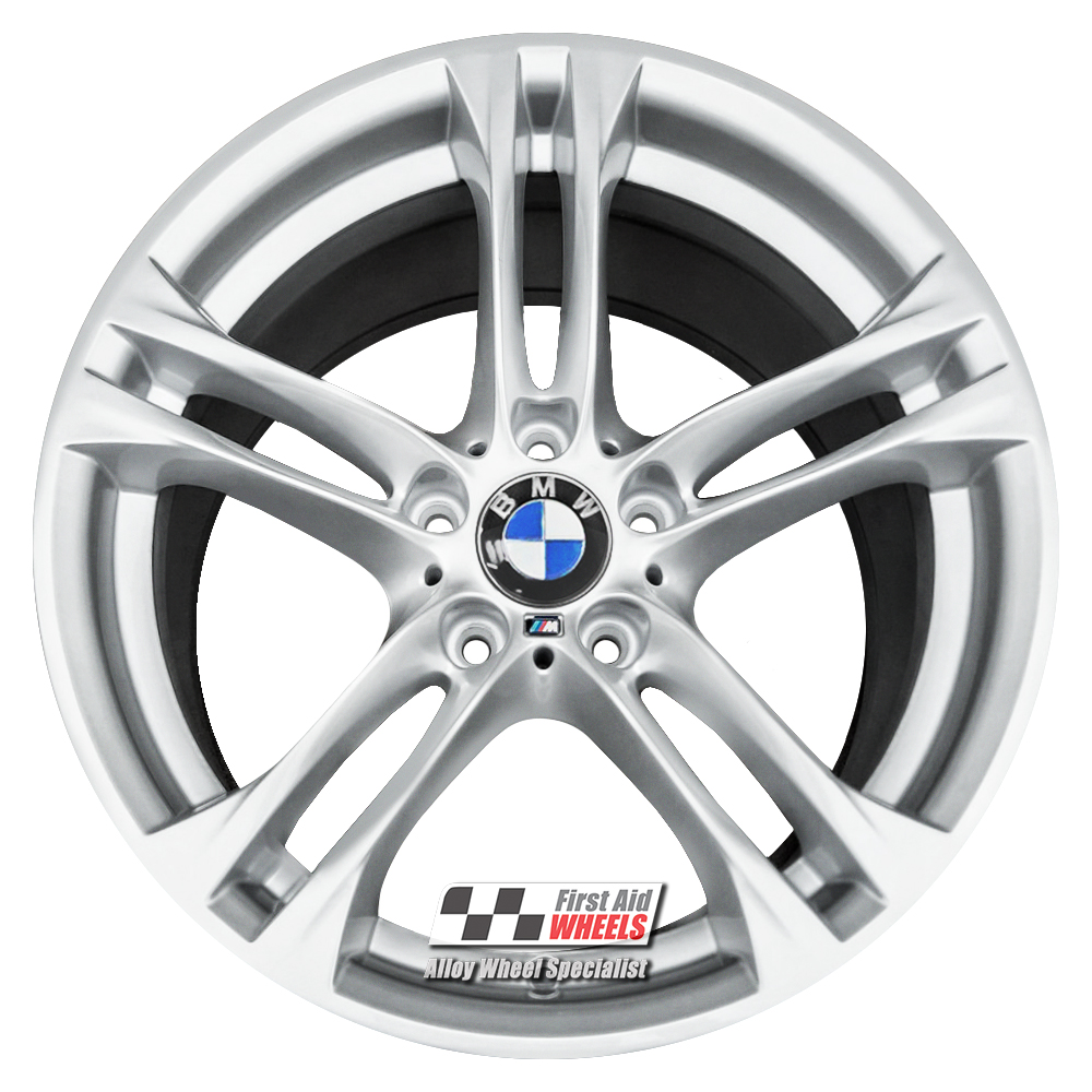 [R488S] R488S EXCHANGE SERVICE - BMW 5 6 SERIES 4x18" GENUINE STYLE 613M SILVER ALLOY WHEELS
