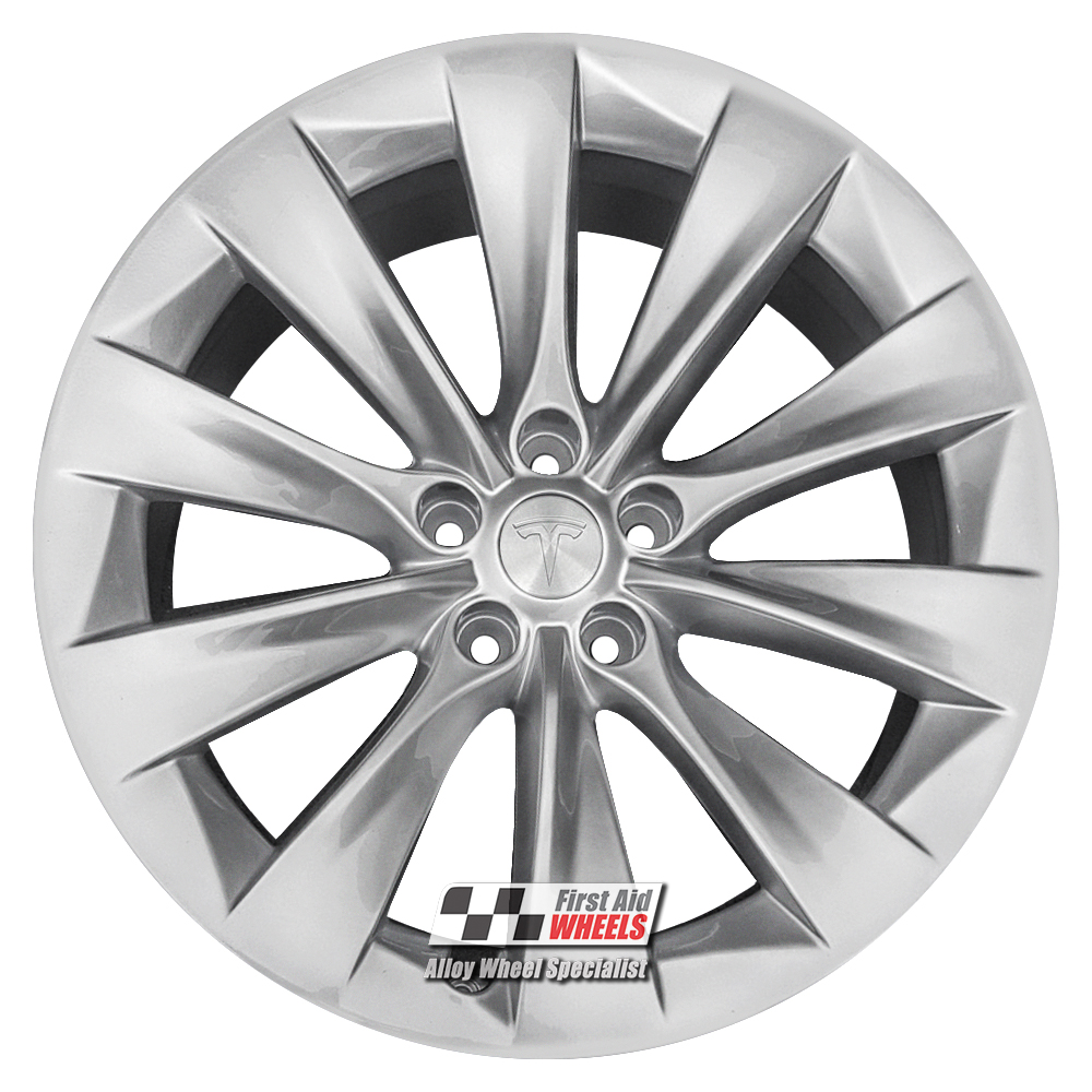 [R510S] R510S EXCHANGE SERVICE - TESLA MODEL X 4x20" GENUINE SLIPSTREAM SILVER ALLOY WHEELS