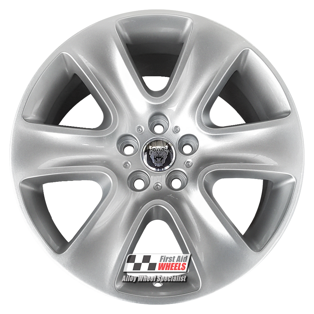 [R515S] R515S EXCHANGE SERVICE - JAGUAR XF 4x18" GENUINE CYGNUS SILVER ALLOY WHEELS