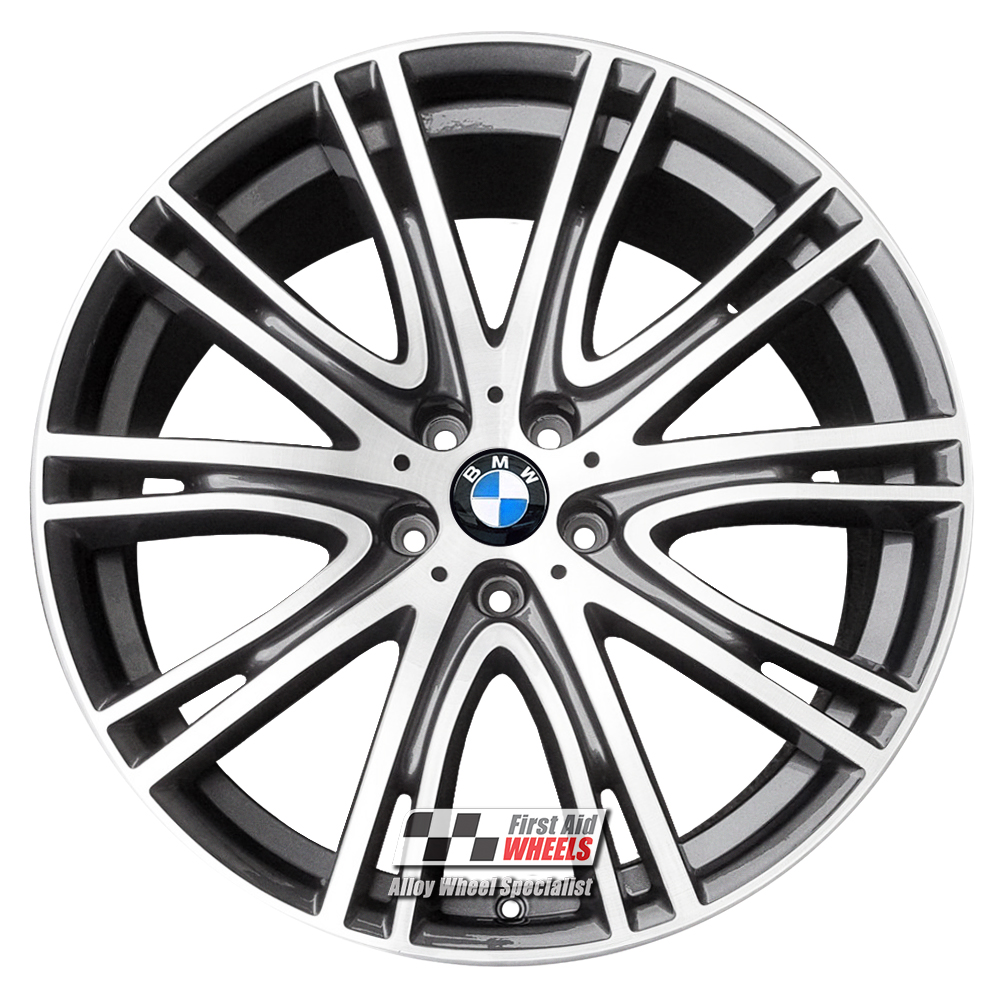[R517BGD] R517BGD EXCHANGE SERVICE - BMW 5 SERIES G30 4x20" GENUINE STYLE 759 GLOSS BLACK DIAMOND RIM ALLOY WHEELS