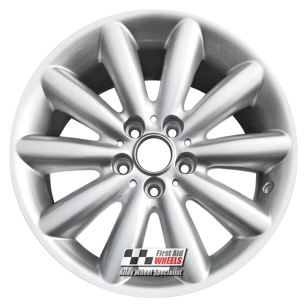 [R519S] R519S EXCHANGE SERVICE - MINI COOPER S 4x17" GENUINE 499 COSMOS SILVER ALLOY WHEELS