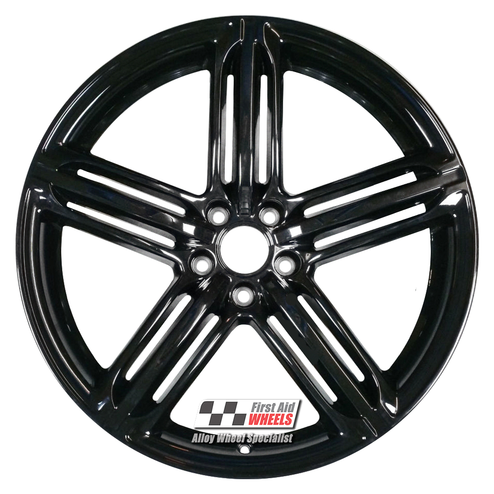 [R531GB] R531GB EXCHANGE SERVICE - AUDI Q5 8R 4x20" GENUINE SEGMENT SPOKE GLOSS BLACK ALLOY WHEELS
