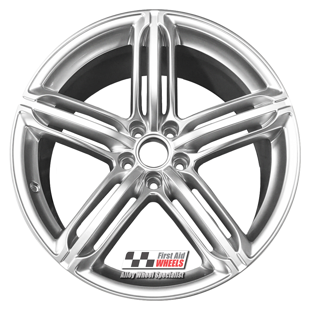 [R531S] R531S EXCHANGE SERVICE - AUDI Q5 8R 4x20" GENUINE SEGMENT SPOKE SILVER ALLOY WHEELS