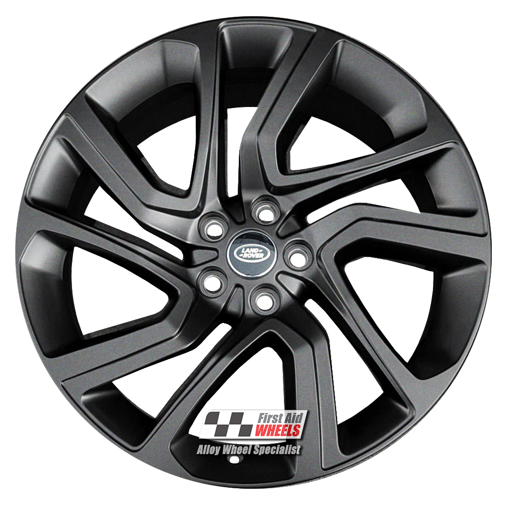 [R538SB] R538SB EXCHANGE SERVICE - RANGE ROVER SPORT HSE DYNAMIC 4x21" GENUINE 5085 SATIN BLACK ALLOY WHEELS