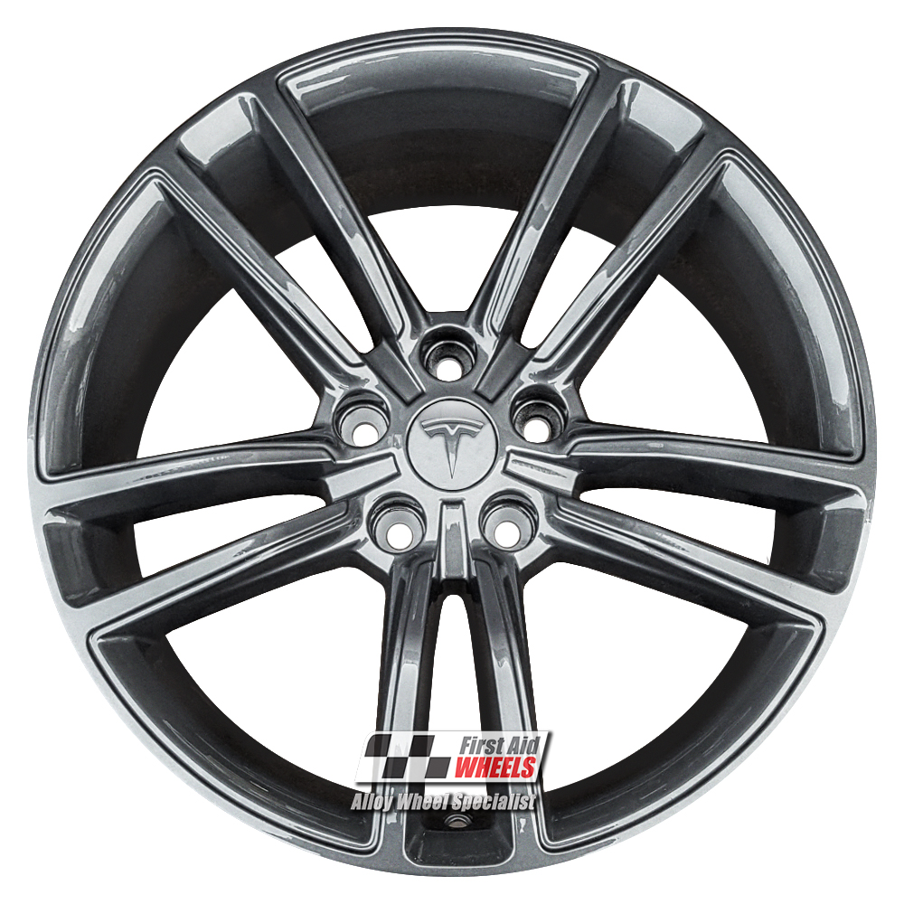 [R542G] R542G EXCHANGE SERVICE - TESLA MODEL S 4x19" GENUINE SONIC GREY ALLOY WHEELS