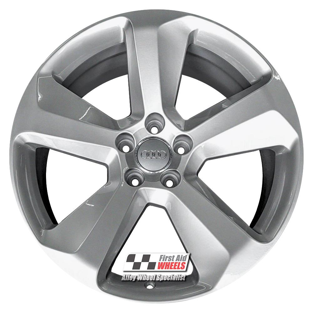 [R547S] R547S EXCHANGE SERVICE - AUDI Q5 8R 4x19" GENUINE 5 SPOKE SILVER ALLOY WHEELS