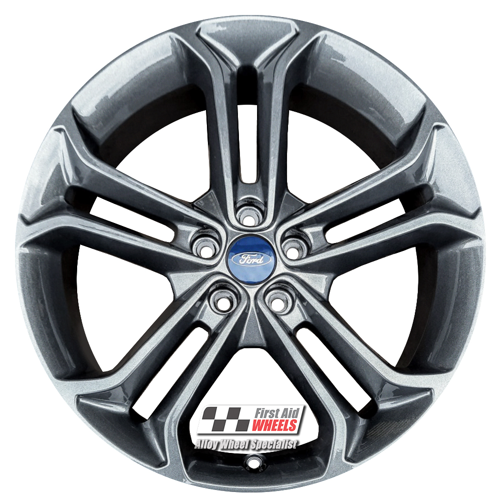 [R561A] R561A EXCHANGE SERVICE - FORD FOCUS ST 4x19" GENUINE 5 TWIN SPOKE ANTHRACITE ALLOY WHEELS
