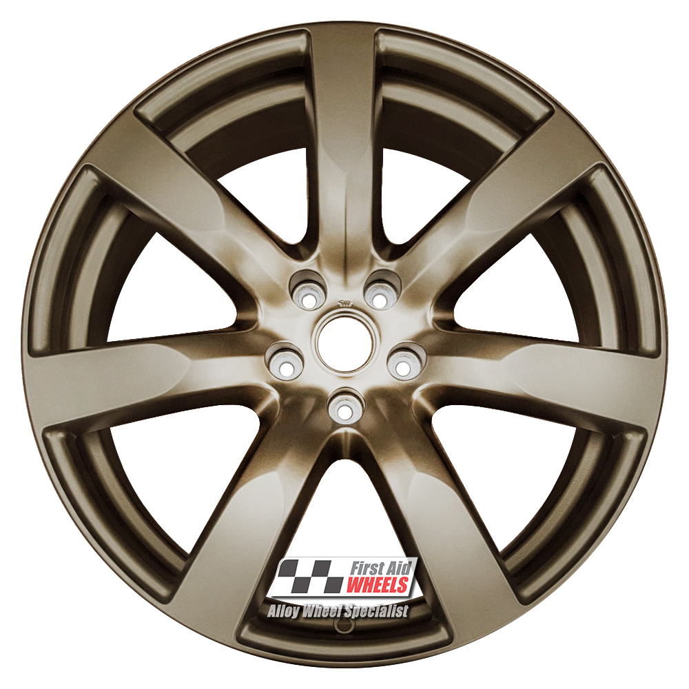 [R565AB] R565AB EXCHANGE SERVICE - NISSAN GTR R35 4x20" GENUINE RAYS 7 SPOKE ANODIC BRONZE ALLOY WHEELS