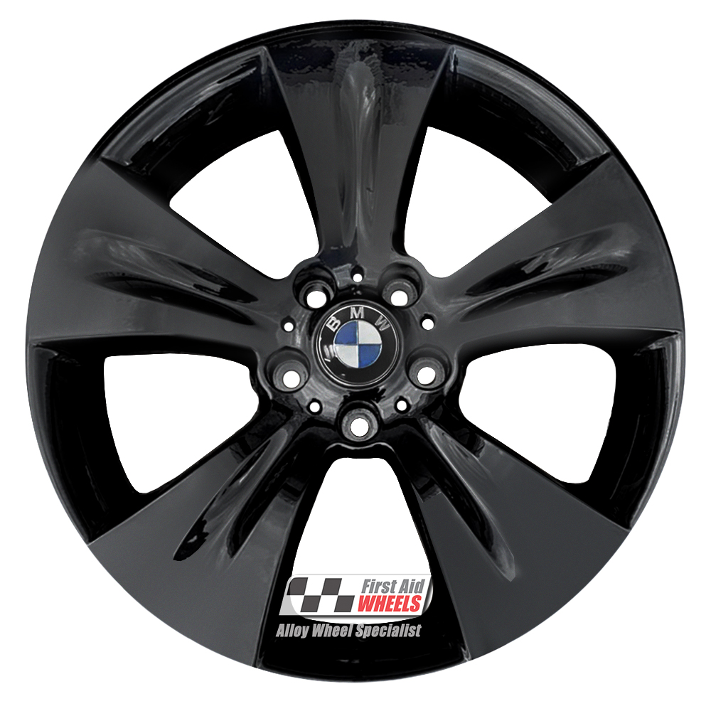 [R571GB] R571GB EXCHANGE SERVICE - BMW X5 E70 4x19" GENUINE STYLE 213 GLOSS BLACK ALLOY WHEELS