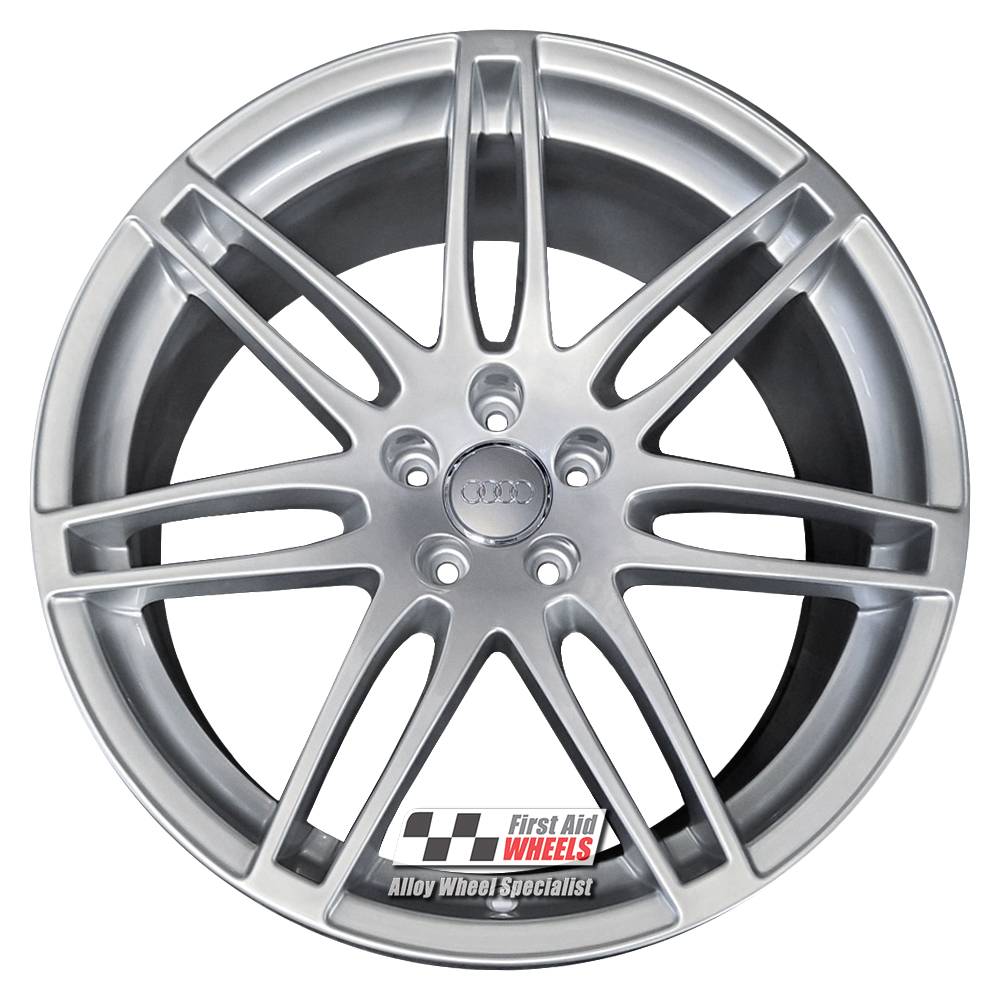 [R575S] R575S EXCHANGE SERVICE - AUDI A5 S5 8T 4x20" GENUINE LE MANS SILVER ALLOY WHEELS