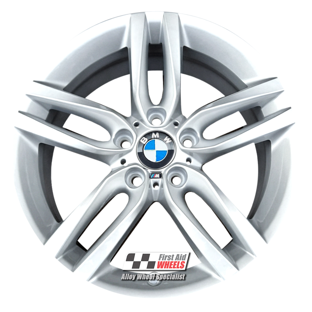[R579S] R579S EXCHANGE SERVICE - BMW 1 2 SERIES 4x18" GENUINE STYLE 461M SILVER ALLOY WHEELS