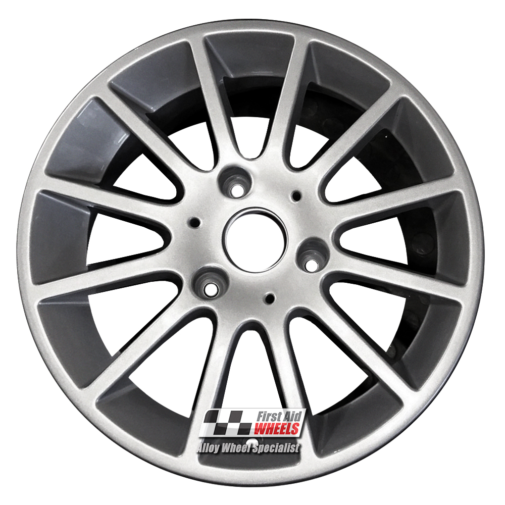 [R584S] R584S EXCHANGE SERVICE - SMART A451 4x15" GENUINE 12 SPOKE SILVER ALLOY WHEELS