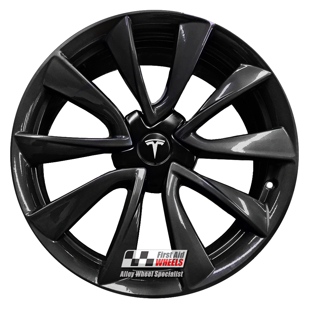 [R588GB] R588GB EXCHANGE SERVICE - TESLA MODEL 3 4x19" GENUINE SPORT GLOSS BLACK ALLOY WHEELS