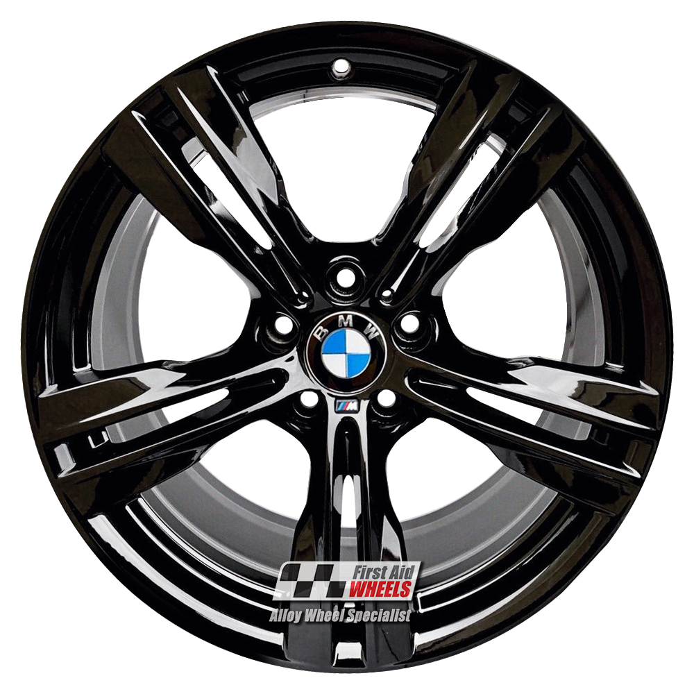 [R596GB] R596GB EXCHANGE SERVICE - BMW X5 F15 X6 F16 4x19" GENUINE STYLE 467M GLOSS BLACK ALLOY WHEELS
