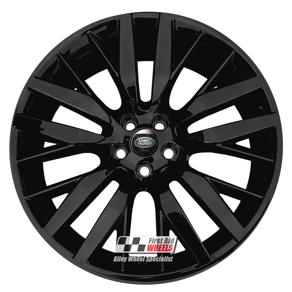 [R599GB] R599GB EXCHANGE SERVICE - RANGE ROVER SPORT SVR 4x22" GENUINE STYLE 108 BLACK ALLOY WHEELS