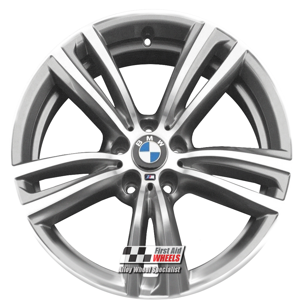 [R345DFG] R345DFG EXCHANGE SERVICE - BMW 3 / 4 SERIES 4x19" GENUINE 442M FERRIC GREY ALLOY WHEELS