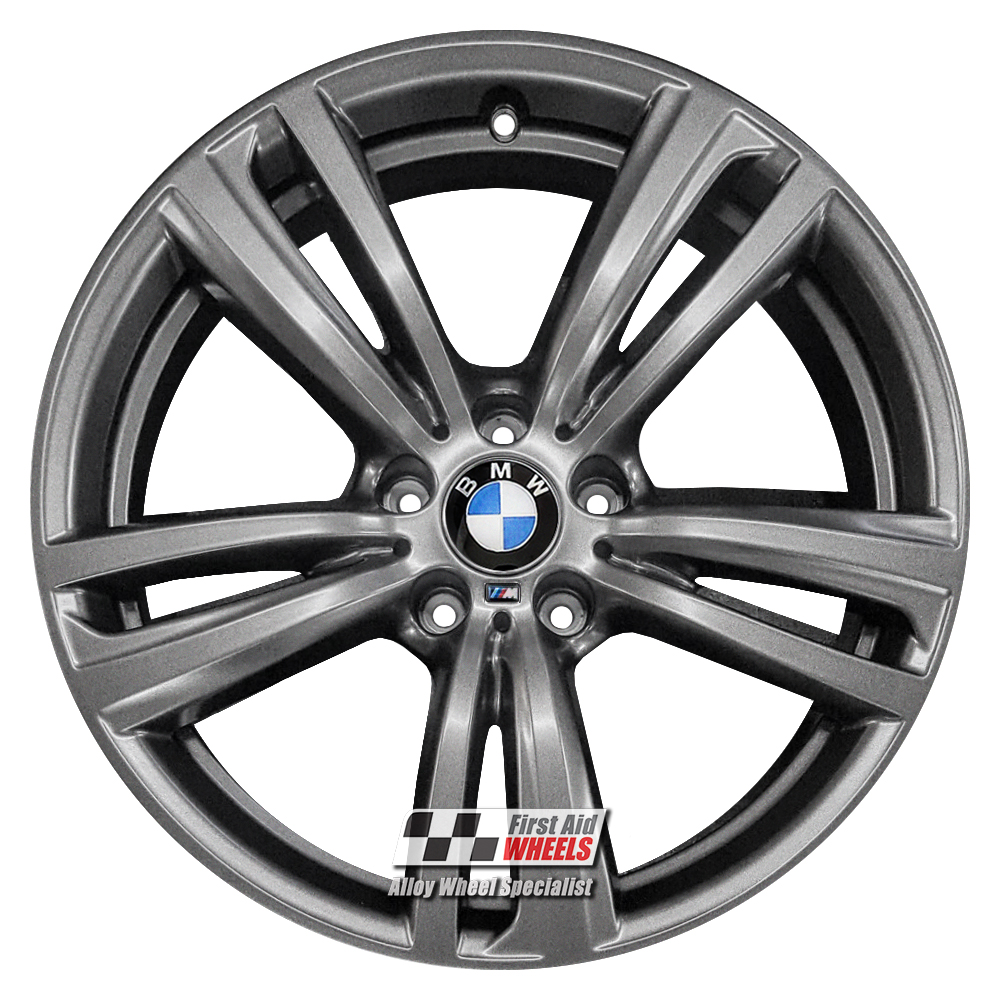 [R345FG] R345FG EXCHANGE SERVICE - BMW 3 / 4 SERIES 4x19" GENUINE 442M FERRIC GREY ALLOY WHEELS
