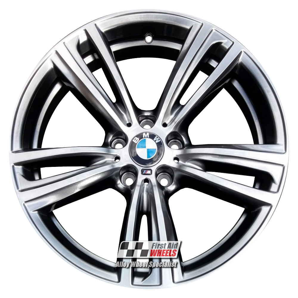 [R345SC] R345SC EXCHANGE SERVICE - BMW 3 / 4 SERIES 4x19" GENUINE 442M SHADOW CHROME ALLOY WHEELS