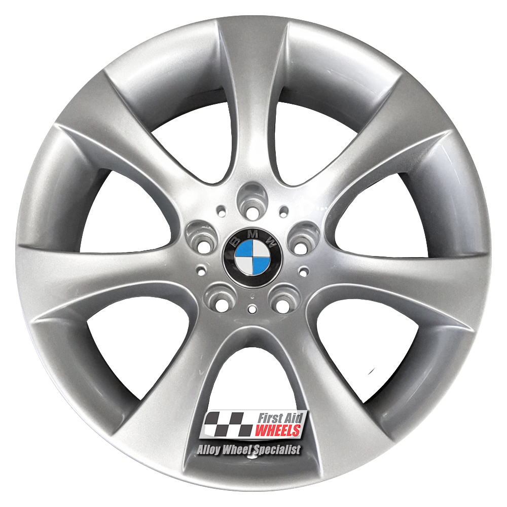 [R106S] R106S EXCHANGE SERVICE - BMW 5 SERIES E61 4x18" GENUINE STYLE 124 SILVER ALLOY WHEELS