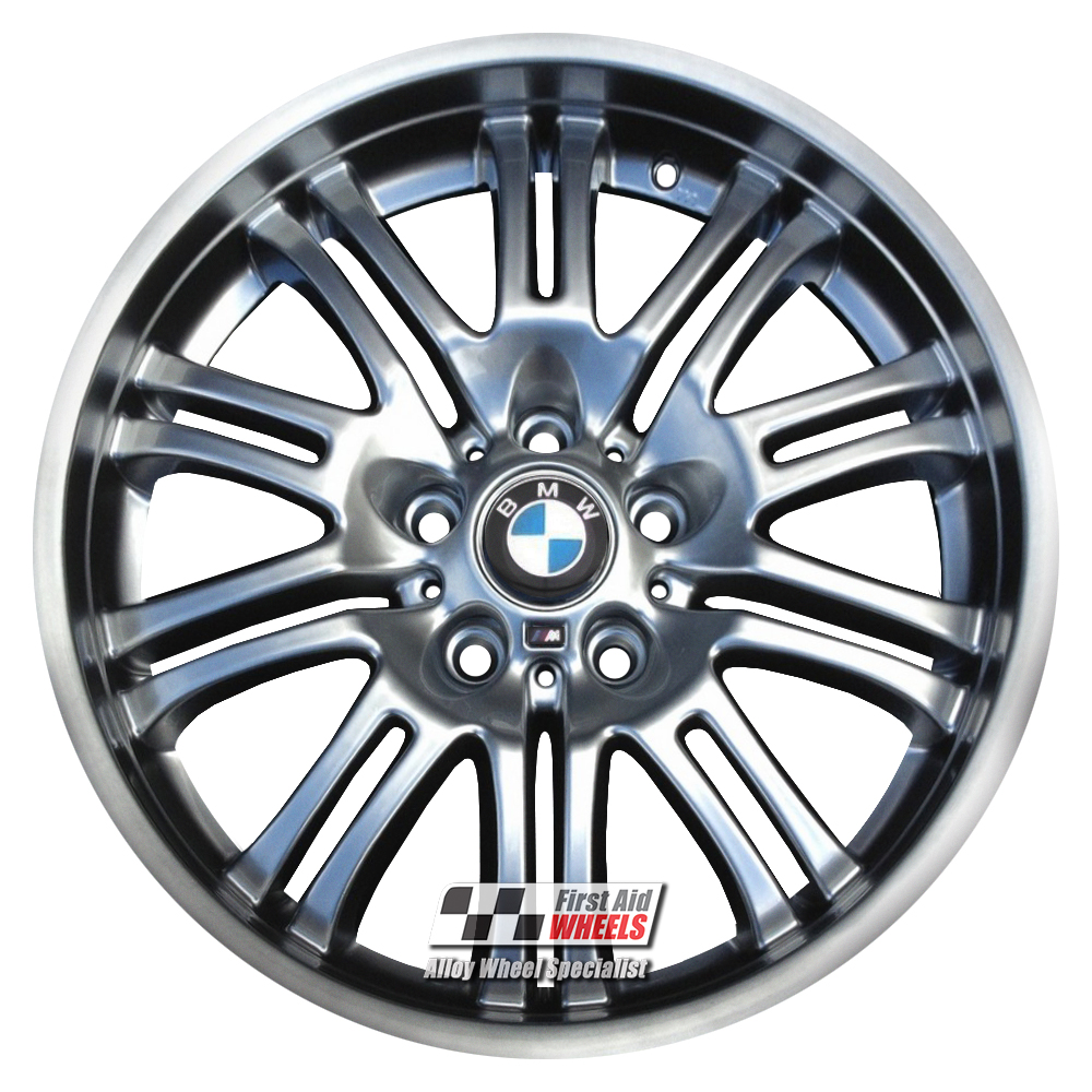 [R108SC] R108SC EXCHANGE SERVICE - BMW M3 E46 4x18" GENUINE 67M SPARKLE SHADOW CHROME ALLOY WHEELS - UNAVAILABLE REFURB ONLY