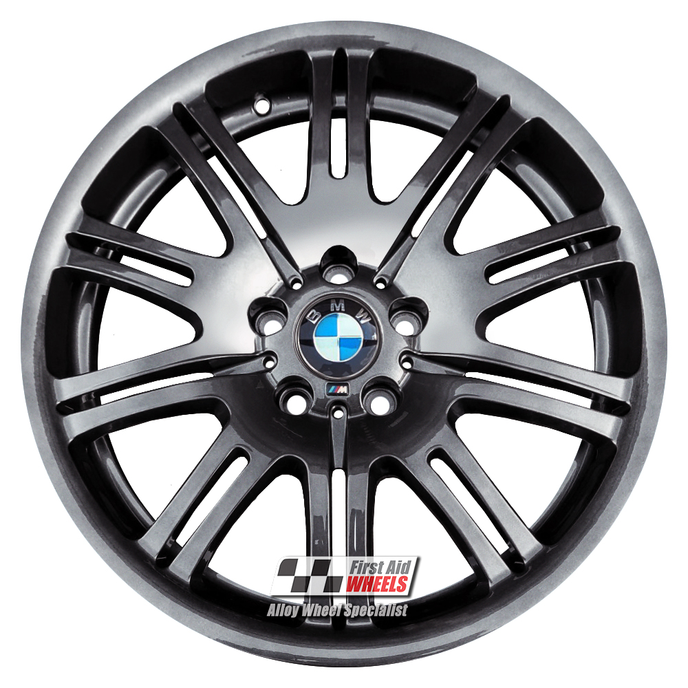 [R109BC] R109BC EXCHANGE SERVICE - BMW E46 M3 4x19" GENUINE STYLE 67M BLACK CHROME ALLOY WHEELS