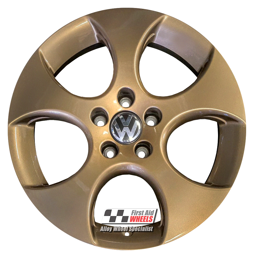 [R115DG] R115DG EXCHANGE SERVICE - VW GOLF MK5 GTI 4x17" GENUINE MONZA DENVER DARK GOLD ALLOY WHEELS - UNAVAILABLE REFURB ONLY