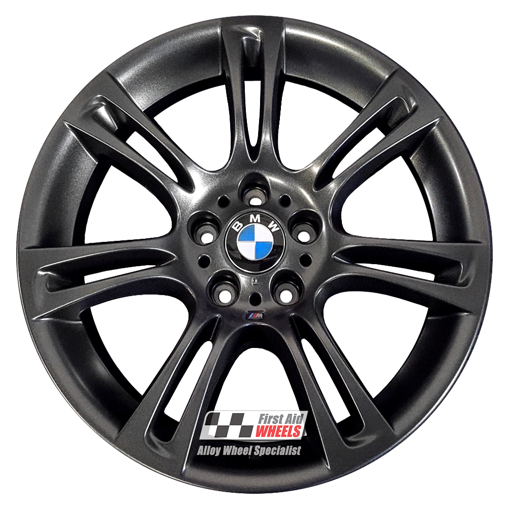 [R117LSS] R117LSS EXCHANGE SERVICE - BMW 5 6 SERIES 4x18" GENUINE 350M LOTUS SPARKLE SATIN ALLOY WHEELS