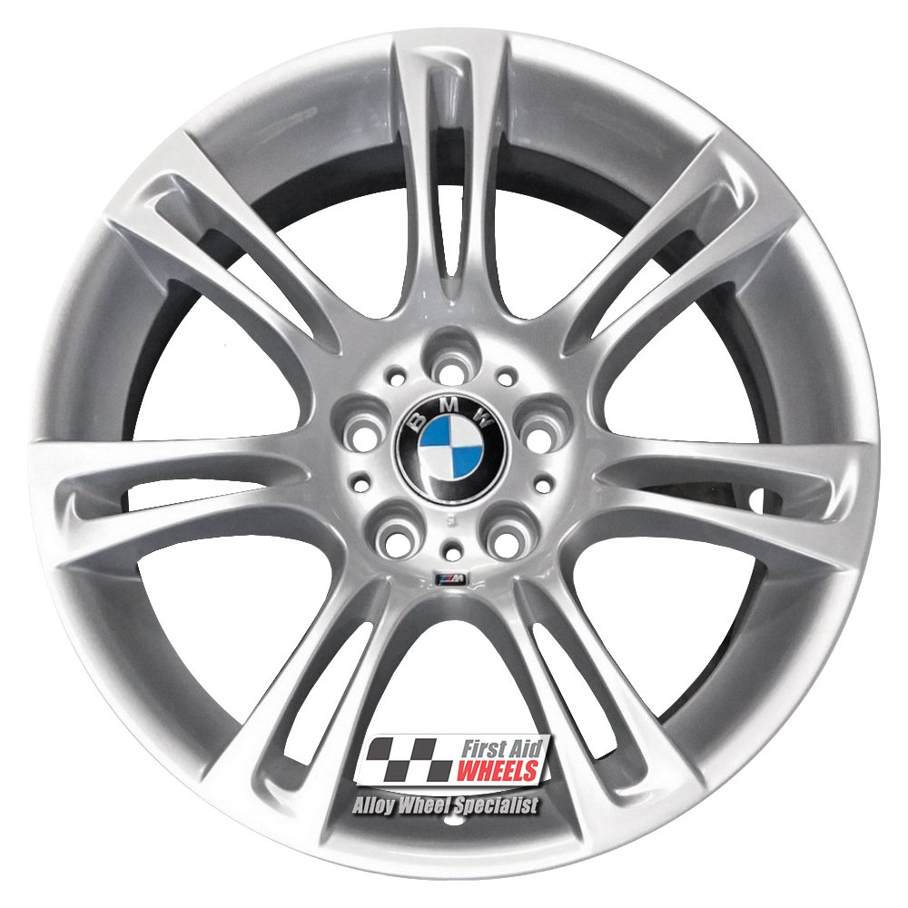 [R117S] R117S EXCHANGE SERVICE - BMW 5 6 SERIES 4x18" GENUINE 350M SILVER ALLOY WHEELS