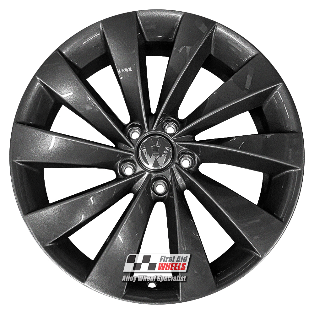 [R128A] R128A EXCHANGE SERVICE - VW PASSAT CC 4x18" GENUINE INTERLAGOS ANTHRACITE ALLOY WHEELS