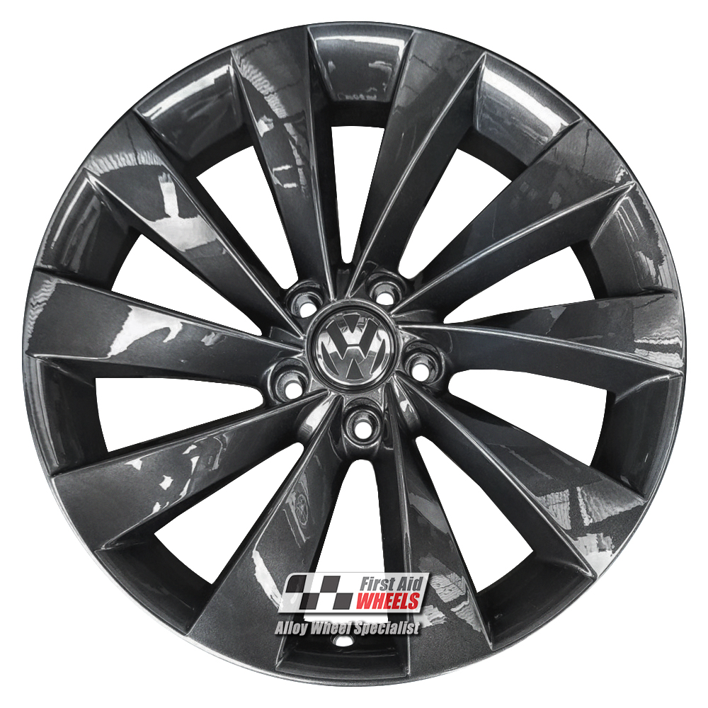 [R128CG] R128CG EXCHANGE SERVICE - VW PASSAT CC 4x18" GENUINE INTERLAGOS COURSE GRAPHITE ALLOY WHEELS